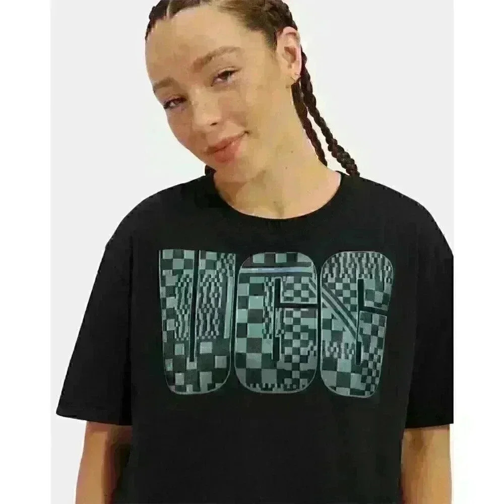 NEW! UGG Women's L Thahlia Cropped Logo Tee - Picture 3 of 5